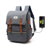 203 Outdoor Travel Shoulders Bag Computer Backpack with External USB Charging Port