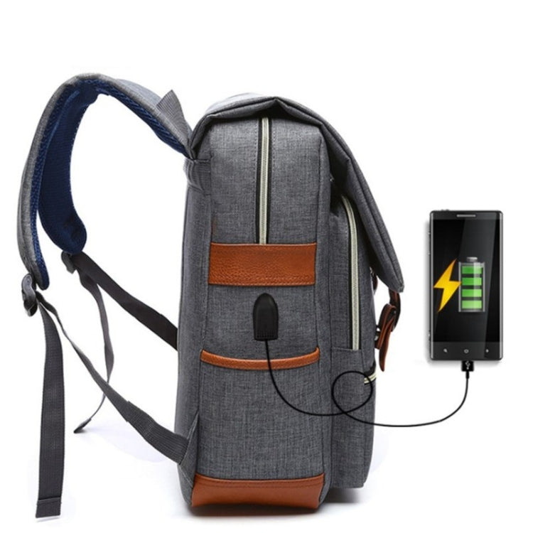 203 Outdoor Travel Shoulders Bag Computer Backpack with External USB Charging Port