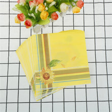 Load image into Gallery viewer, Colorful Print Party Decoration Napkin Facial Tissue, Yellow Sunflower