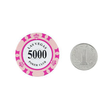 Load image into Gallery viewer, 100 PCS Texas Hold&#39;em Clay Chips Professional Casino Coin