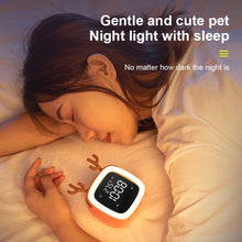 Load image into Gallery viewer, Cartoon Deer Shape Children Snooze Multifunctional USB Rechargeable Student LED Alarm Clock