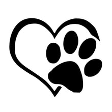 Load image into Gallery viewer, 20 PCS Car Sticker Reflective Love Footprints Car Sticker Dog Footprints, Love Footprints