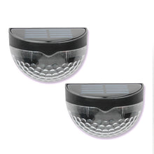 Load image into Gallery viewer, 2 PCS LED Solar Wall Light Outdoor Semicircular Fence Garden Lawn Light