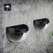 Load image into Gallery viewer, 2 PCS LED Solar Wall Light Outdoor Semicircular Fence Garden Lawn Light