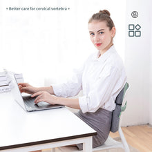 Load image into Gallery viewer, BEWALKER Multifunctional Student Portable Nap Pillow Waist Support Foldable Memory Foam Nap Pillow Office Sleeping Pillow, 38x20x15cm