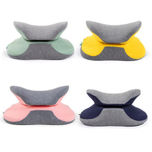 Load image into Gallery viewer, BEWALKER Multifunctional Student Portable Nap Pillow Waist Support Foldable Memory Foam Nap Pillow Office Sleeping Pillow, 38x20x15cm