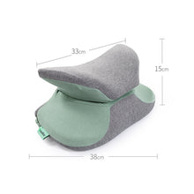 Load image into Gallery viewer, BEWALKER Multifunctional Student Portable Nap Pillow Waist Support Foldable Memory Foam Nap Pillow Office Sleeping Pillow, 38x20x15cm