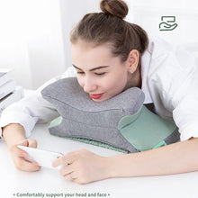 Load image into Gallery viewer, BEWALKER Multifunctional Student Portable Nap Pillow Waist Support Foldable Memory Foam Nap Pillow Office Sleeping Pillow, 38x20x15cm