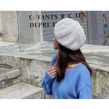 Load image into Gallery viewer, Autumn and Winter Beret Ladies Hats Plush Warmth Retro Painter Hat