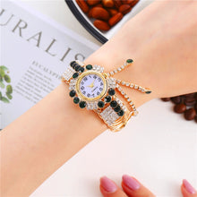 Load image into Gallery viewer, Ladies Bracelet Watch Quartz Watch Personality Wild Watch with Diamonds Pendant
