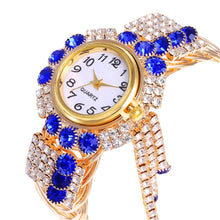 Load image into Gallery viewer, Ladies Bracelet Watch Quartz Watch Personality Wild Watch with Diamonds Pendant