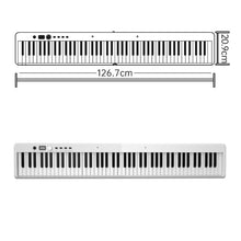 Load image into Gallery viewer, Wersi 88-Key Foldable Portable Electronic Piano Keyboard For Beginners Practice Piano, CN Plug, USB White, USB Black