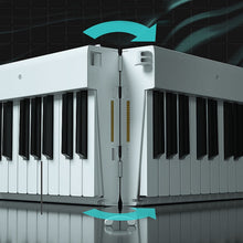 Load image into Gallery viewer, Wersi 88-Key Foldable Portable Electronic Piano Keyboard For Beginners Practice Piano, CN Plug, USB White, USB Black