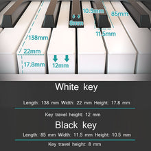 Load image into Gallery viewer, Wersi 88-Key Foldable Portable Electronic Piano Keyboard For Beginners Practice Piano, CN Plug, USB White, USB Black