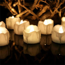 Load image into Gallery viewer, 12 PCS/Box  LED Candle Electronic Tea Wax Simulation Tears Electronic Candle Light Wedding Decoration Candle Light