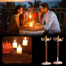 Load image into Gallery viewer, Glass Candlestick Luxury High Candlestick Romantic Dinner Decoration, 11.5cm, 16cm, 18.5cm