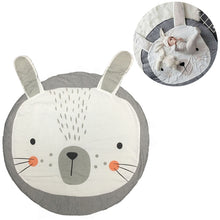 Load image into Gallery viewer, Baby Infant Play Mats Kids Crawling Carpet Floor Rug Baby Bedding Rabbit Blanket Cotton Game Pad Children Room Decor, Grey Rabbit, Fox, Koala, Lion, Deer, Sheep, Swan, Unicorn, Giraffe, Panda, Penguin, Butterfly, Tiger, Bear, Pink Rabbit