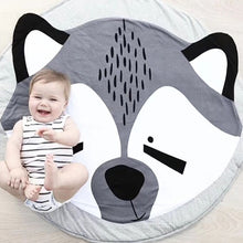 Load image into Gallery viewer, Baby Infant Play Mats Kids Crawling Carpet Floor Rug Baby Bedding Rabbit Blanket Cotton Game Pad Children Room Decor, Grey Rabbit, Fox, Koala, Lion, Deer, Sheep, Swan, Unicorn, Giraffe, Panda, Penguin, Butterfly, Tiger, Bear, Pink Rabbit