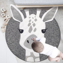 Load image into Gallery viewer, Baby Infant Play Mats Kids Crawling Carpet Floor Rug Baby Bedding Rabbit Blanket Cotton Game Pad Children Room Decor, Grey Rabbit, Fox, Koala, Lion, Deer, Sheep, Swan, Unicorn, Giraffe, Panda, Penguin, Butterfly, Tiger, Bear, Pink Rabbit