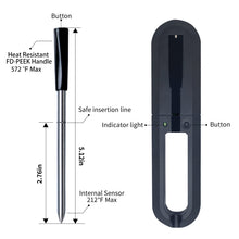 Load image into Gallery viewer, TY530 BBQ Probe Wireless Bluetooth Thermometer Mobile Phone APP Kitchen Food Barbecue Oven Thermometer, Food Temperature Range: -40-100 degree
