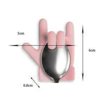 Load image into Gallery viewer, 2pcs Little Finger Shape Tea Heroes Teaspoon Holder ，Random Color Delivery, Teaspoon Holder