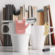 Load image into Gallery viewer, 2pcs Little Finger Shape Tea Heroes Teaspoon Holder ，Random Color Delivery, Teaspoon Holder