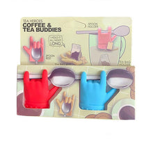 Load image into Gallery viewer, 2pcs Little Finger Shape Tea Heroes Teaspoon Holder ，Random Color Delivery, Teaspoon Holder