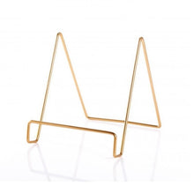 Load image into Gallery viewer, 4 PCS Desktop Iron Art Plating Bracket for iPad / CD Display / Cookbook / Plate, Golden, Rose Gold