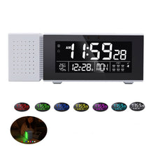 Load image into Gallery viewer, TS-P30 Multifunctional Night Light Alarm Digital Clock with FM Radio &amp; Temperature / Humidity Display &amp; IR Sensor Function, White, Green, Blue, Black, Pink