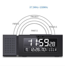 Load image into Gallery viewer, TS-P30 Multifunctional Night Light Alarm Digital Clock with FM Radio &amp; Temperature / Humidity Display &amp; IR Sensor Function, White, Green, Blue, Black, Pink