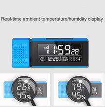 Load image into Gallery viewer, TS-P30 Multifunctional Night Light Alarm Digital Clock with FM Radio &amp; Temperature / Humidity Display &amp; IR Sensor Function, White, Green, Blue, Black, Pink