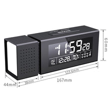 Load image into Gallery viewer, TS-P30 Multifunctional Night Light Alarm Digital Clock with FM Radio &amp; Temperature / Humidity Display &amp; IR Sensor Function, White, Green, Blue, Black, Pink