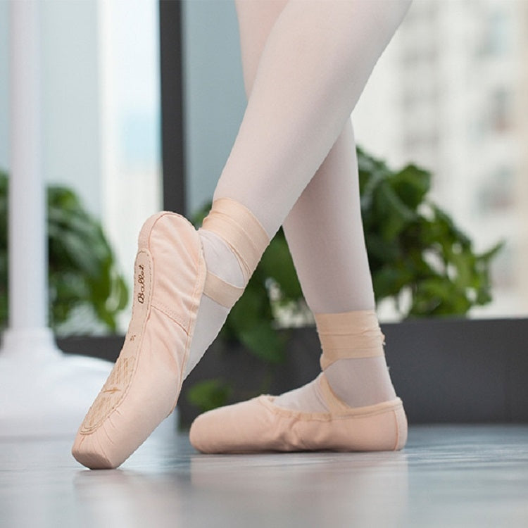 Ballet Lace Pointe Shoes Professional Flat Dance Shoes
