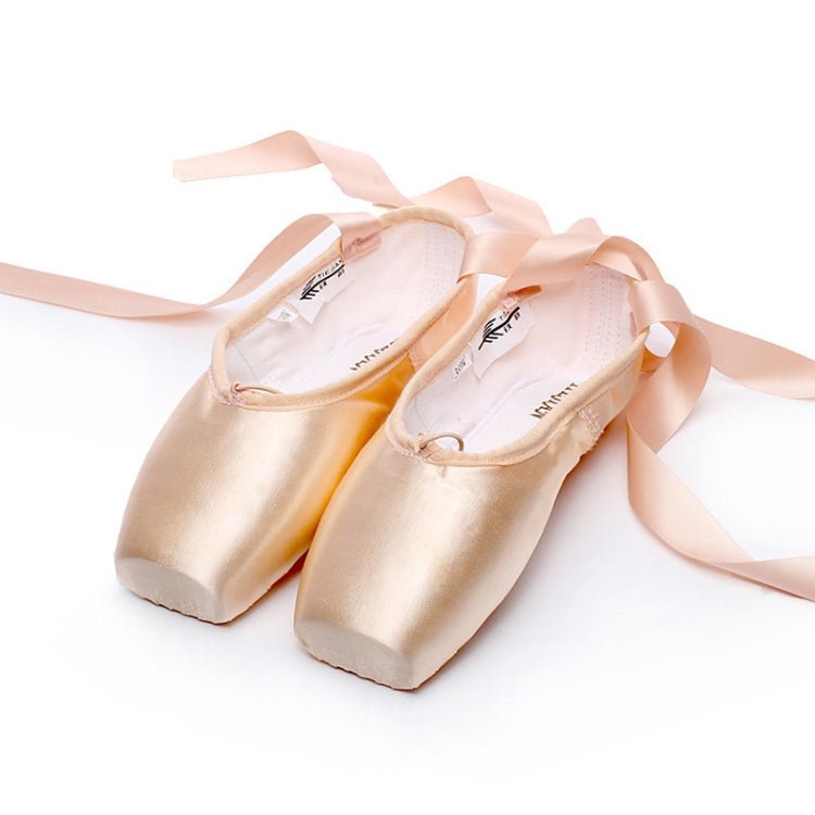 Ballet Lace Pointe Shoes Professional Flat Dance Shoes