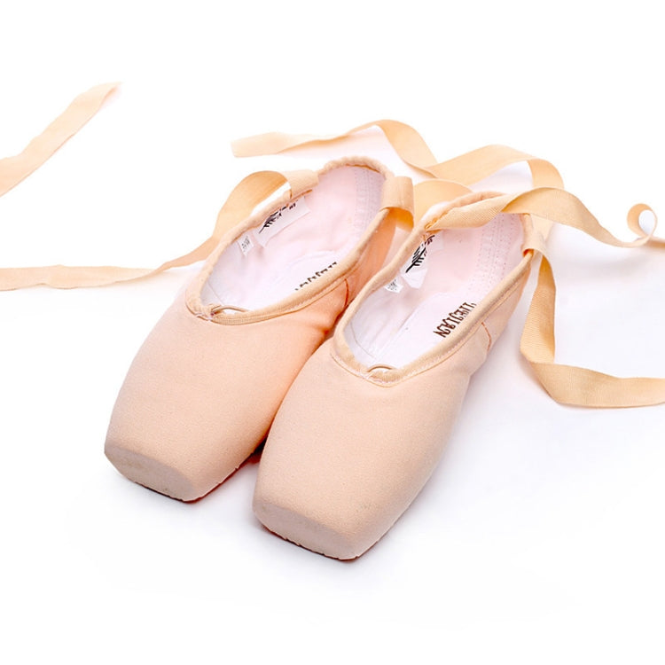Ballet Lace Pointe Shoes Professional Flat Dance Shoes