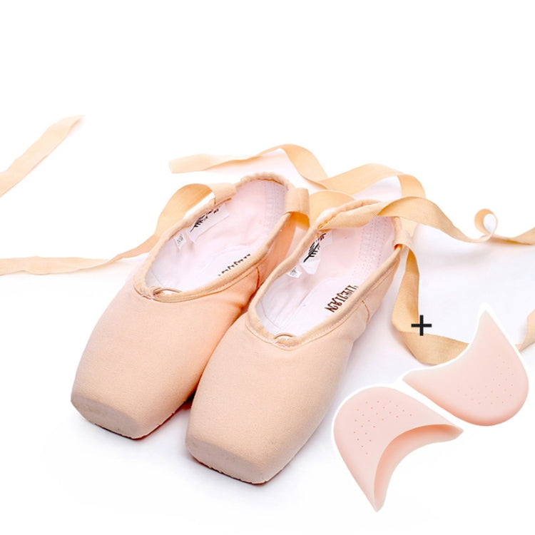 Ballet Lace Pointe Shoes Professional Flat Dance Shoes