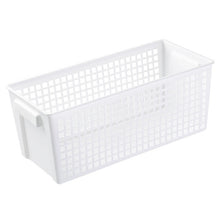 Load image into Gallery viewer, Desktop Snacks &amp; Sundries Storage Basket Rectangular Plastic Storage Basket, Small （White）, Small （Light Green）, Large (White), Large（Llight Green）