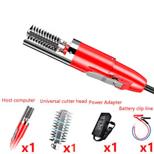 Load image into Gallery viewer, Electric Fish Scale Scraper Household Use Scraping Tool, CN Plug, Red, Black