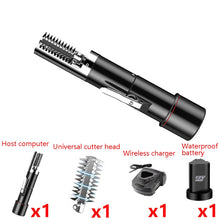 Load image into Gallery viewer, Electric Fish Scale Scraper Household Automatic Wireless Scraping Tool CN Plug, Black Single Battery, Black Single Battery+Cutter Head, Black Dual Battery, Black Dual Battery+Cutter Head, Red Single Battery, Red Single Battery+Cutter Head              ...