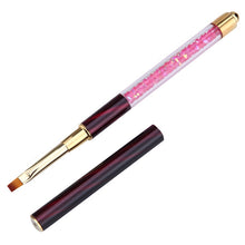 Load image into Gallery viewer, Cat Eye Pen Barrel Painted Pen With Diamond Light Therapy Nail Tool Light Therapy Pen, 1# Red Stripes (Flat Head), 2# Purple Stripes (Gradient), 3# White Stripes (Round Head), 4# Dark Blue Stripes (Oblique Head), 5# Dark Green Stripes (Short Cable)    ...