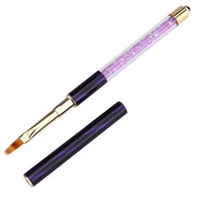 Load image into Gallery viewer, Cat Eye Pen Barrel Painted Pen With Diamond Light Therapy Nail Tool Light Therapy Pen, 1# Red Stripes (Flat Head), 2# Purple Stripes (Gradient), 3# White Stripes (Round Head), 4# Dark Blue Stripes (Oblique Head), 5# Dark Green Stripes (Short Cable)    ...