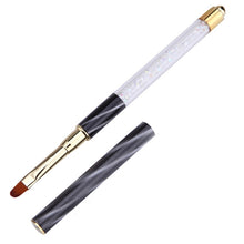 Load image into Gallery viewer, Cat Eye Pen Barrel Painted Pen With Diamond Light Therapy Nail Tool Light Therapy Pen, 1# Red Stripes (Flat Head), 2# Purple Stripes (Gradient), 3# White Stripes (Round Head), 4# Dark Blue Stripes (Oblique Head), 5# Dark Green Stripes (Short Cable)    ...