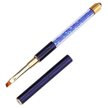Load image into Gallery viewer, Cat Eye Pen Barrel Painted Pen With Diamond Light Therapy Nail Tool Light Therapy Pen, 1# Red Stripes (Flat Head), 2# Purple Stripes (Gradient), 3# White Stripes (Round Head), 4# Dark Blue Stripes (Oblique Head), 5# Dark Green Stripes (Short Cable)    ...