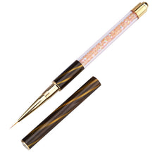 Load image into Gallery viewer, Cat Eye Pen Barrel Painted Pen With Diamond Light Therapy Nail Tool Light Therapy Pen, 1# Red Stripes (Flat Head), 2# Purple Stripes (Gradient), 3# White Stripes (Round Head), 4# Dark Blue Stripes (Oblique Head), 5# Dark Green Stripes (Short Cable)    ...