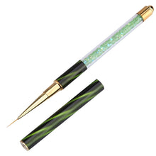 Load image into Gallery viewer, Cat Eye Pen Barrel Painted Pen With Diamond Light Therapy Nail Tool Light Therapy Pen, 1# Red Stripes (Flat Head), 2# Purple Stripes (Gradient), 3# White Stripes (Round Head), 4# Dark Blue Stripes (Oblique Head), 5# Dark Green Stripes (Short Cable)    ...
