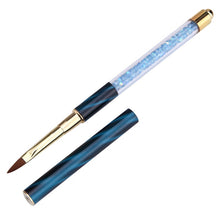 Load image into Gallery viewer, Cat Eye Pen Barrel Painted Pen With Diamond Light Therapy Nail Tool Light Therapy Pen, 1# Red Stripes (Flat Head), 2# Purple Stripes (Gradient), 3# White Stripes (Round Head), 4# Dark Blue Stripes (Oblique Head), 5# Dark Green Stripes (Short Cable)    ...