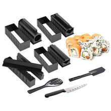 Load image into Gallery viewer, 11 in 1 Sushi Mold With Sushi Knife Rice Ball Mold DIY Home Creative Sushi Roll Set, Sushi Roll Set