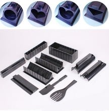 Load image into Gallery viewer, 11 in 1 Sushi Mold With Sushi Knife Rice Ball Mold DIY Home Creative Sushi Roll Set, Sushi Roll Set