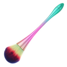 Load image into Gallery viewer, Single Small Waist Makeup Brush Nail Powder Dust Blush Loose Powder Brush, Specification: Pink Green Gradient Rod, Pink Green Gradient Rod, Red Rod Red Hiar, Golden Rod Color Hair, Golden Rod Brown Hair, Black Rod Brown Hair, Pink Rod Pink Hair