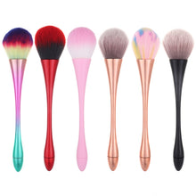 Load image into Gallery viewer, Single Small Waist Makeup Brush Nail Powder Dust Blush Loose Powder Brush, Specification: Pink Green Gradient Rod, Pink Green Gradient Rod, Red Rod Red Hiar, Golden Rod Color Hair, Golden Rod Brown Hair, Black Rod Brown Hair, Pink Rod Pink Hair